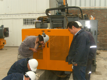 Chile Beam Drilling Line is installed successfully