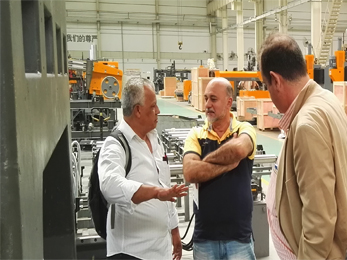 Argentina Customer Visit FINE and inspected H Beam Drilling Line